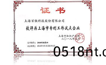 上(shang)海市專(zhuan)利工(gong)作試點(dian)企業